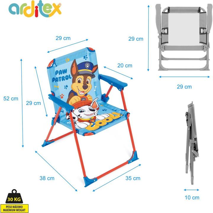 Image du produit Arditex Chaise de jardin pour enfants Paw Patrol (Chaise haute)