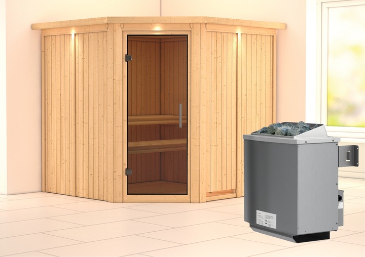 Actual product image Karibu Jarin with roof wreath (9 KW internal control)