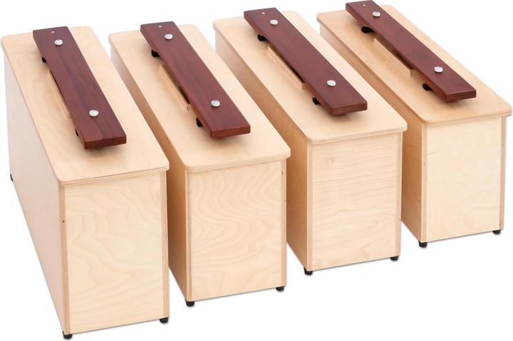 Actual product image Betzold Musik Economy set with 4 double bass sound blocks (c1, d1, e1, f1) (Set)