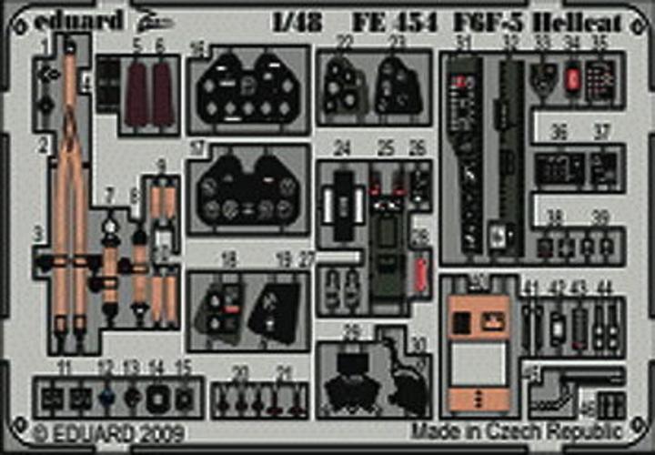 Actual product image Eduard F6F-5 WEEKEND for kit