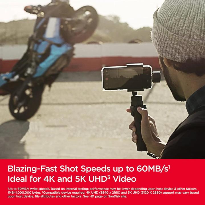 Produktbild SANDISK Extreme microSDHC (32 GB, microSDHC, U3, UHS-I)