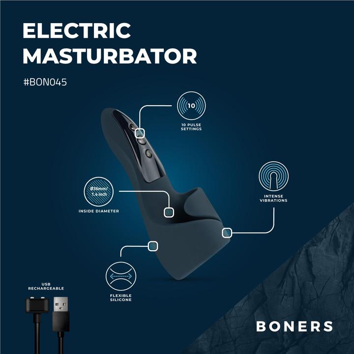 Produktbild Boners Elektrischer Masturbator Blau