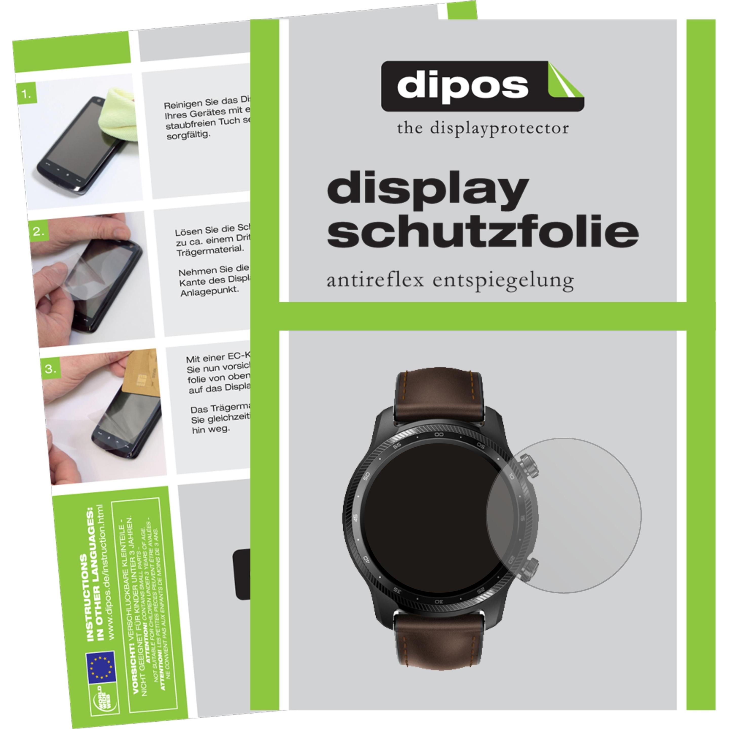 Dipos Displayschutzfolie Antireflex, Smartwatch Schutzfolie, Transparent