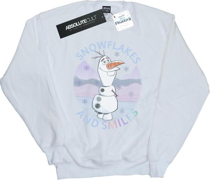 Produktbild Disney Frozen 2 Olaf Snowflakes And Smiles Sweatshirt Mädchen (140, 146)
