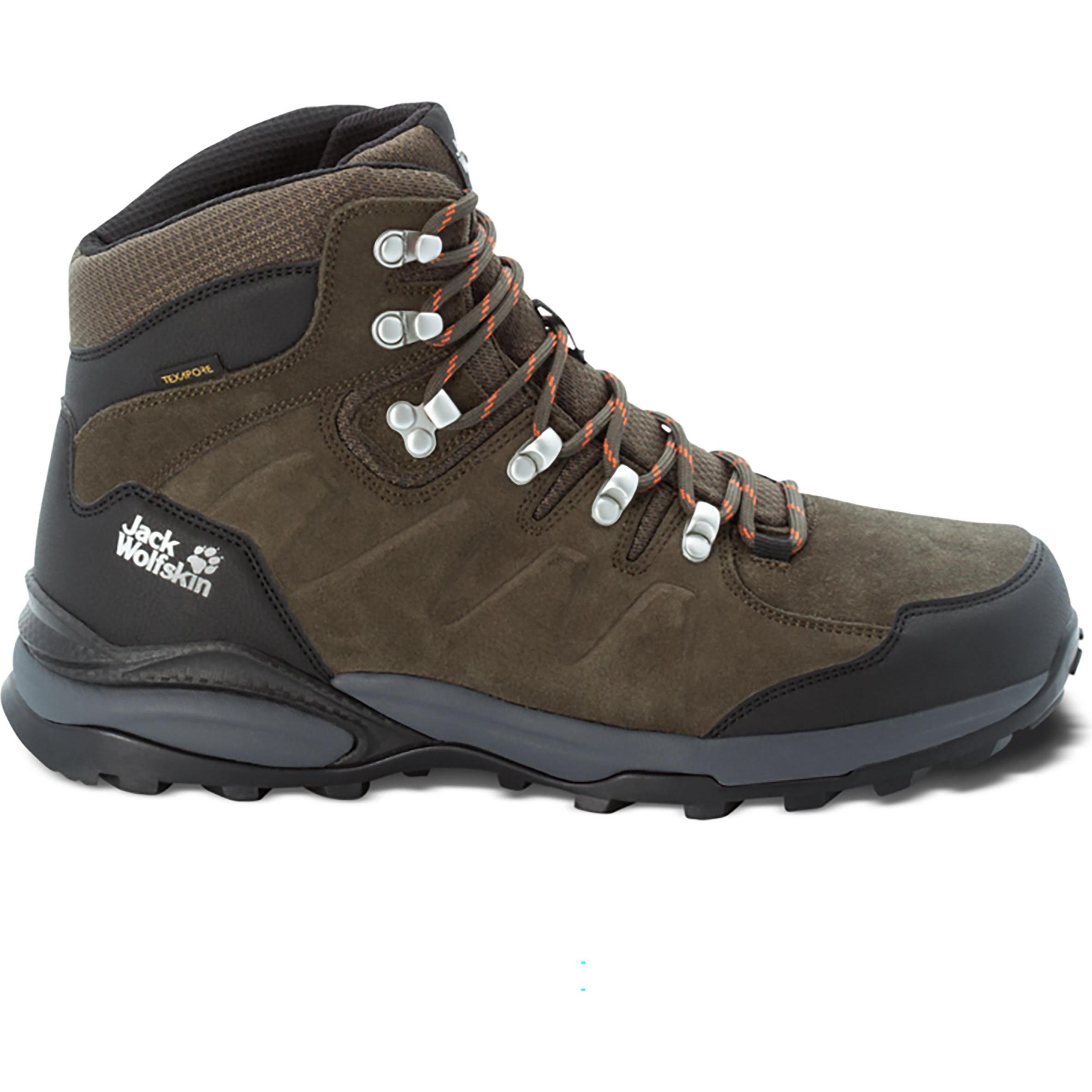 Jack Wolfskin, Herren, Wanderschuhe, Refugio Texapore Mid M (45.5), Grün