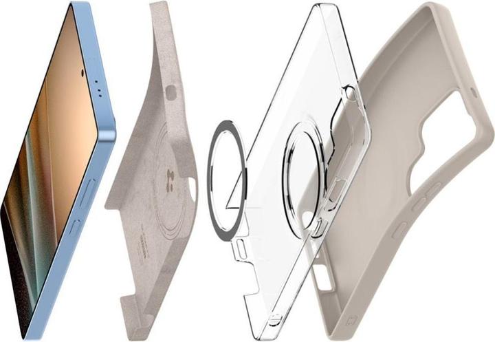 Actual product image Spigen Silicone Fit Mag case for Samsung Galaxy S25Ultra - titanium (Samsung Galaxy S25 Ultra)