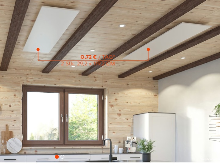 Produktbild Welltherm 610W Infrarotheizung (Metall) (610 W)