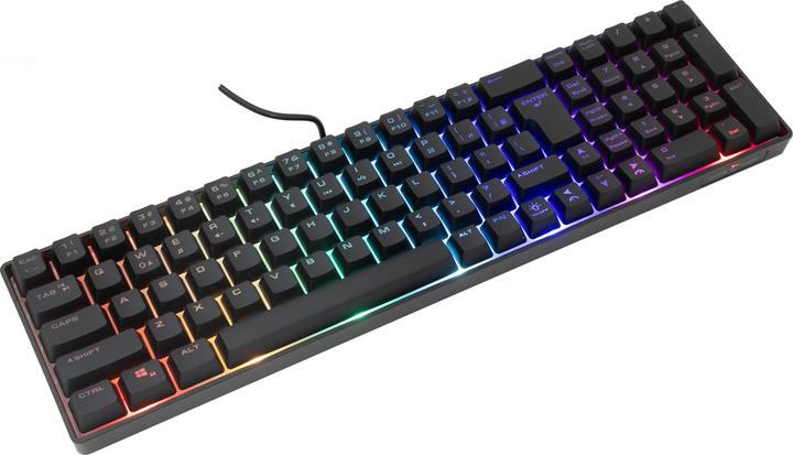 Actual product image White Shark Shark Gaming membrane Keyboard GLADIUS, US Layout, Black (GK-001114) (US, Cable)
