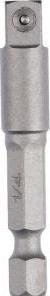 Produktbild Bosch Professional Zubehör PRO Socket Adapter mit Stiftverbindung, 1/4", 50 mm