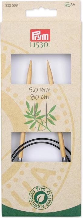 Actual product image Prym Circular knitting needle BAMBOO 5.00 mm, 80 cm
