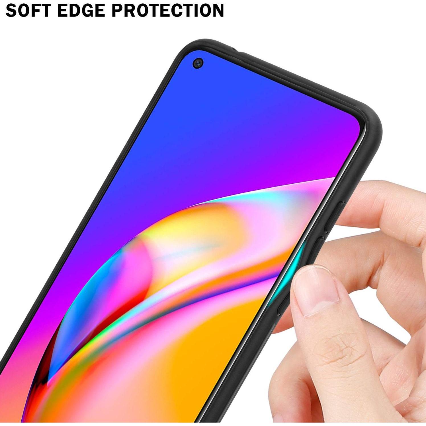 Thumbnail - Cadorabo TPU 2 Farben Glas Hülle (Oppo A94 5G), Smartphone Hülle, Schwarz