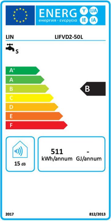 Energy Label LIN LIFVD2 50L