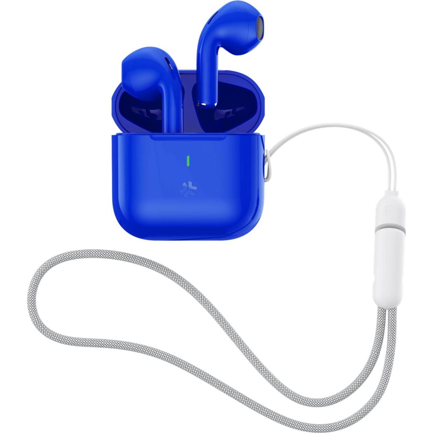 Celly Blu Auricolare True Wireless Drop (4 H, Senza Fili), Cuffie,