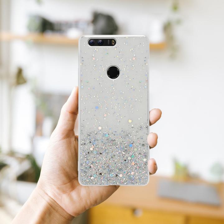 Produktbild Cadorabo TPU Hülle mit Glitzer für Honor 8 / 8 PREMIUM (Honor 8 Premium)