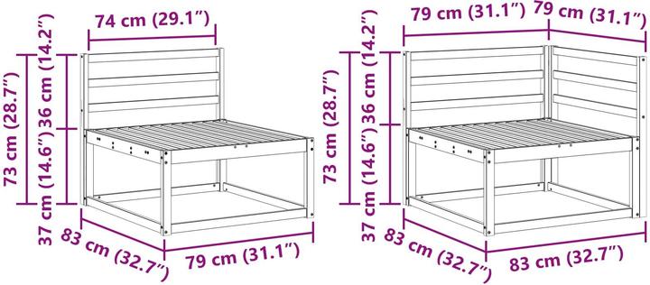 Produktbild vidaXL Outdoor-Sofa
