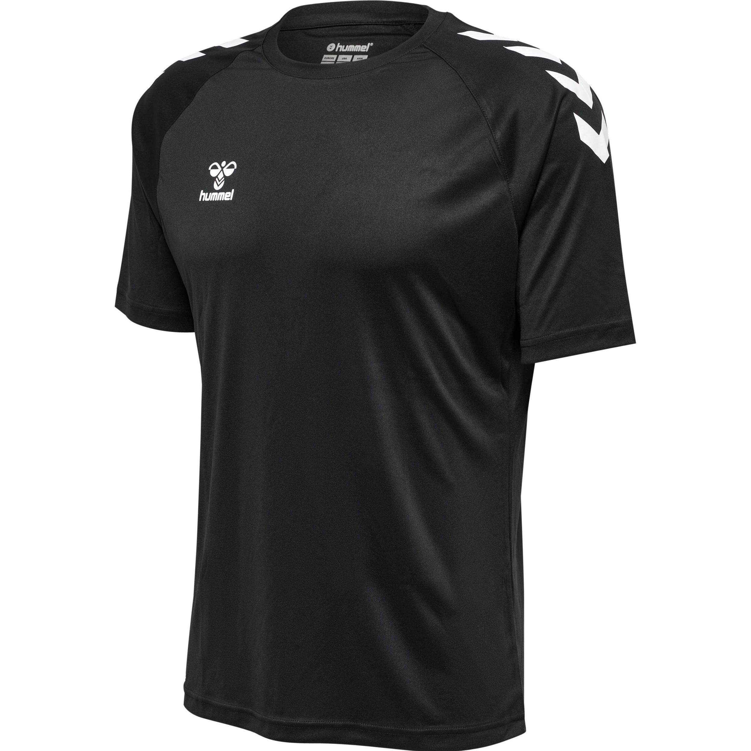hummel, Unisex, Sportshirt, Core Xk Core Poly T-Shirt S/S (3XL), Schwarz, 3XL