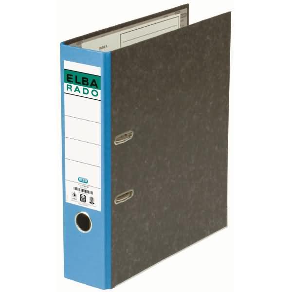 Immagine prodotto Elba Cartella rado cloud marble, larghezza dorso: 80 mm, blu DIN A4, copertina interna carta / esterna (A4, 80 mm, 1 pz.)