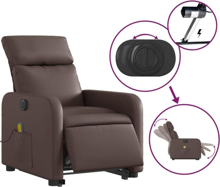 Image du produit vidaXL Massagesessel mit Aufstehhilfe