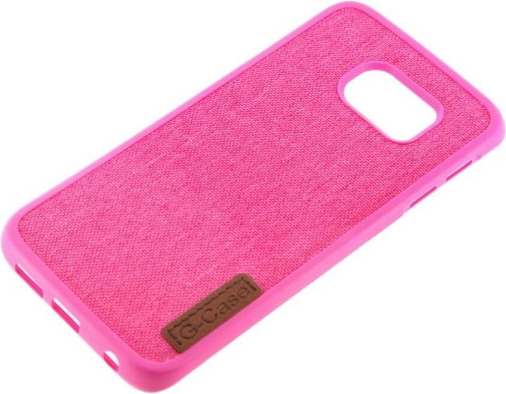 Produktbild OEM Silicone Case Textile for Samsung S6 pink (Samsung Galaxy S6)
