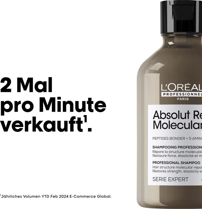 Produktbild L'Oréal Professionnel Absolut Repair Molecular (Flüssiges Shampoo, 300 ml)