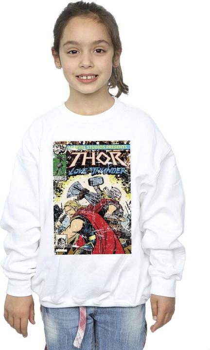 Image du produit - Sweat THOR LOVE AND THUNDER VINTAGE POSTER - Fille (128)