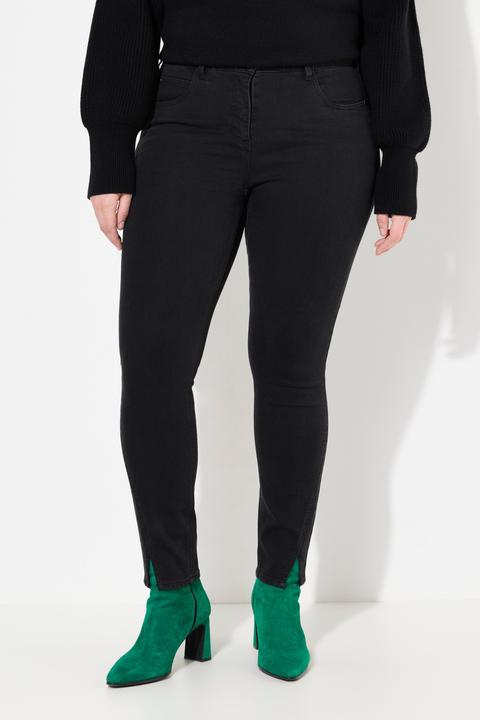 Produktbild Ulla Popken Jeans Sarah, schmales Bein, Stretchdenim, Saumschlitz (52)