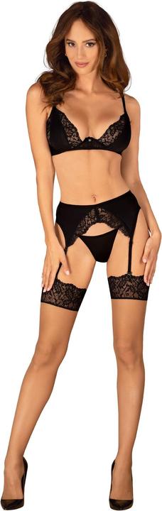 Actual product image Obsessive Bellastia Strapsstrümpfe Schwarz (M, L)