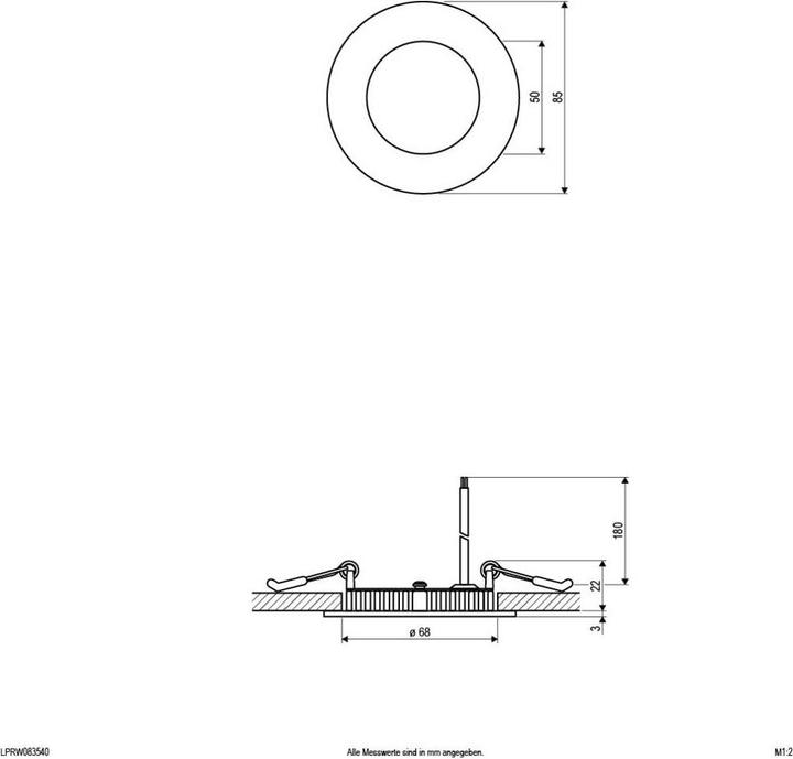 Produktbild EVN LED Einbau (360 lm)