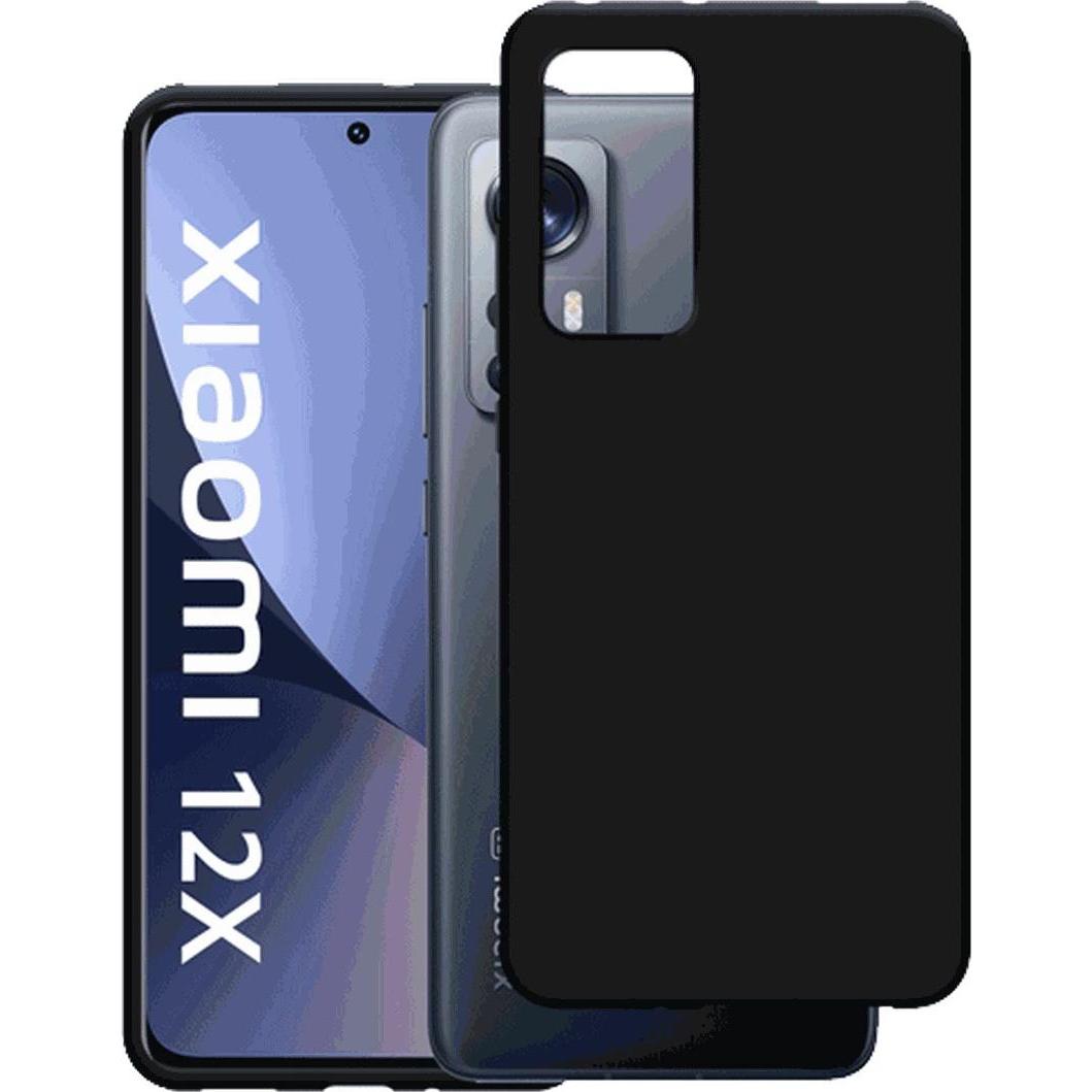 Just in Case TPU Back Cover Schwarz Xiaomi 12/12X (Xiaomi 12), Smartphone Hülle, Schwarz