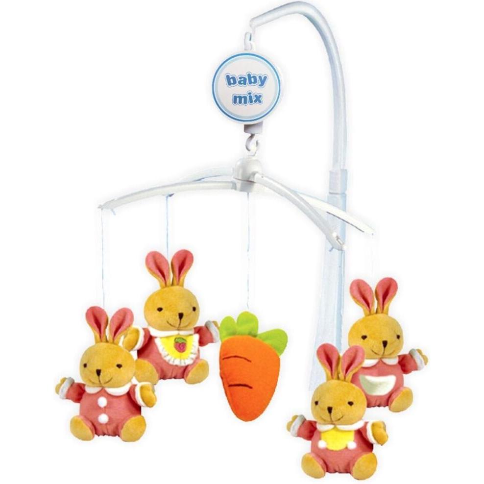 Baby Mix, Giostrina culla, Baby-Mix-Häschen über dem Bett