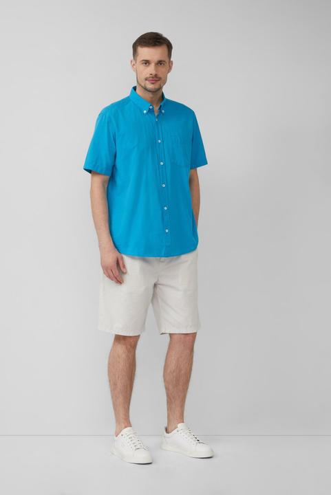 Image du produit S.Oliver Hemd Regular Fit: Kurzarmhemd mit Struktur-Streifen und Button-Down-Kragen (3XL)