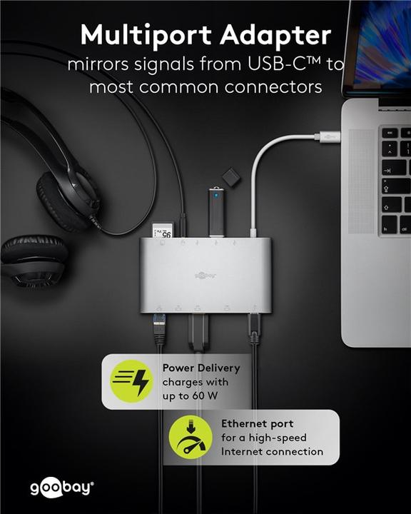 Immagine prodotto Goobay USB-C Multiport-Adapter (USB-C, 11 porte)