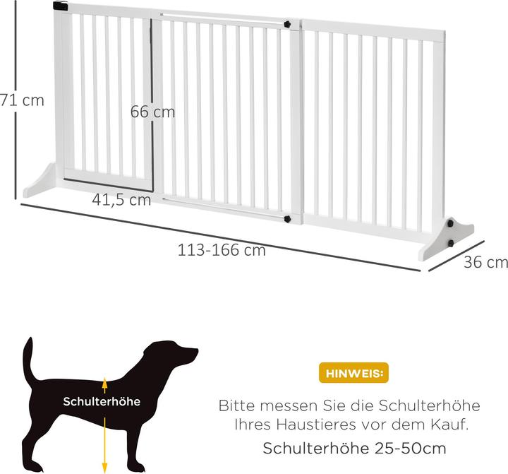 Actual product image PawHut Barrier grille adjustable length