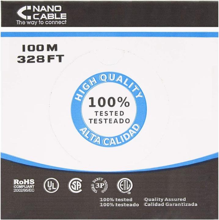 Actual product image Nanocable 10.20.0502-EXT-BK (CAT6, 100 m)
