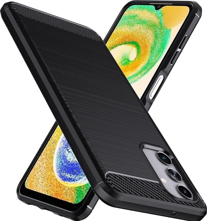 Screenguard Samsung Galaxy A04s Hülle Carbon Brushed Soft TPU (Samsung Galaxy A04S)