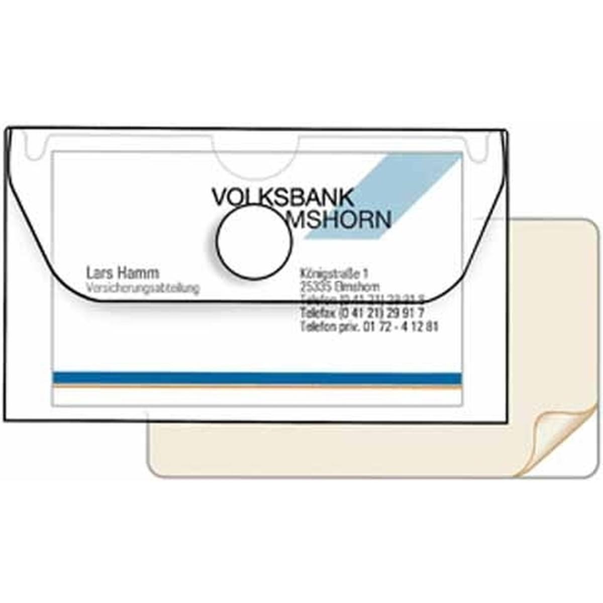 Thumbnail - Veloflex, Kartenaufbewahrung, 2229000 - Visitenkartenetui, 100 x 60 mm, transparentes PP, für Visitenkarten oder USB-Sti...