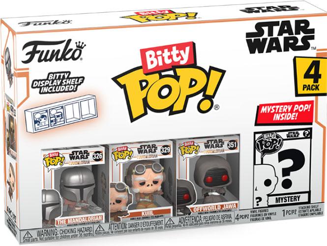 Actual product image Funko Bitty POP! Mandalorian - The Mandalorian™, Bitty Pop! Kuiil™, Bitty Pop! Offworld Jawa™, und e
