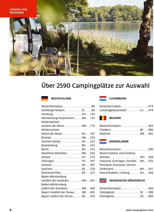 Immagine prodotto Adac Campingführer Deutschland/Nordeuropa 2026 (Tedesco, 2025)
