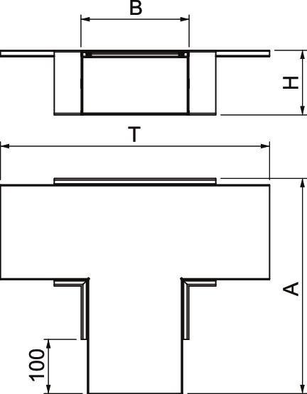 Actual product image OBO Bettermann T-branch (12 cm)