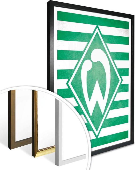 Produktbild SV Werder Bremen Werder Bremen Logo Streifen (60 x 80 cm)