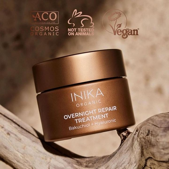 Actual product image Inika Organic Overnight Repair Treatment Clinically Proven to Decrease