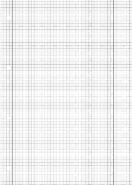 Actual product image Brunnen School notepad A4 squared ruled 28 with margin 4-hole punched 50 sheets (A4)