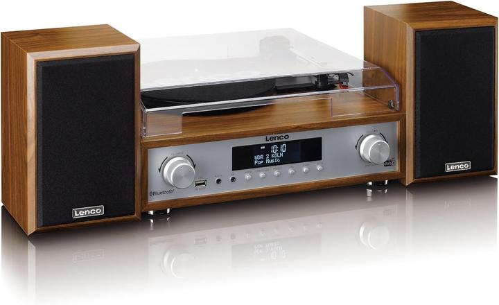 Image du produit Lenco MC-160WD (Bluetooth, Platine, 2x 10 W)