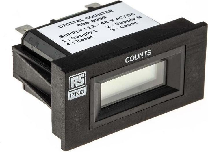 Actual product image RS PRO Digital Impulse Counter 12-48Vac/dc