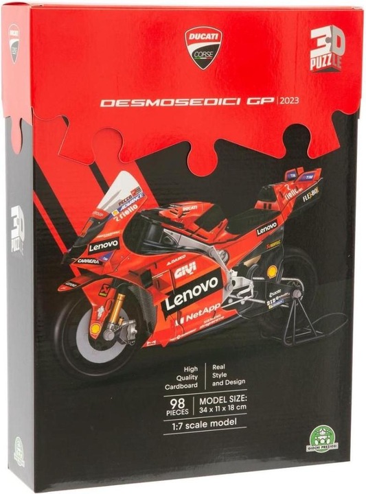 Immagine prodotto Grandi Giochi PUZZLE 3D - DUCATI DESMOSEDICI 120 pz. (120 pezzi)