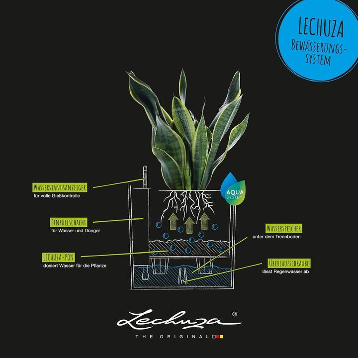 Actual product image Lechuza Flowerpot Cube Cottage 40 (40 x 39 x 40 cm)