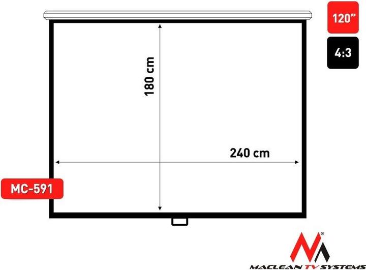 Produktbild Maclean MC-591 (120", 4:3)