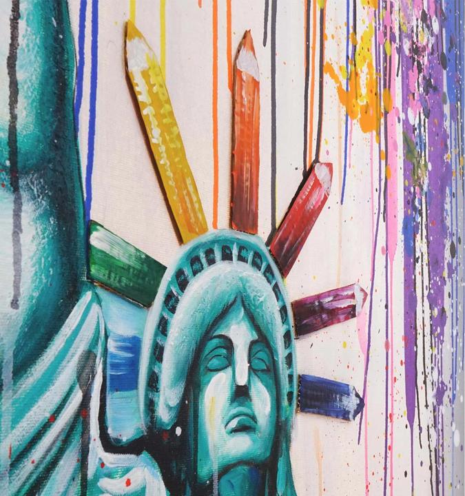 Produktbild MCW Wandbild Freiheitsstatue (100 x 80 x 3.5 cm)