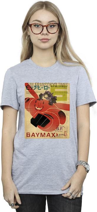 Produktbild Disney Big Hero 6 Baymax Flying Baymax Newspaper TShirt (M)