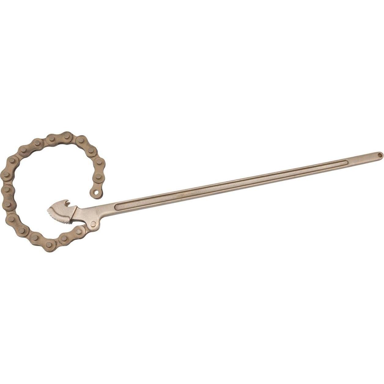 KS Tools, Zange, BRONZEplus Kettenrohrzange, funkenfrei, leichte Ausführung, Ø 50 mm (600 mm)